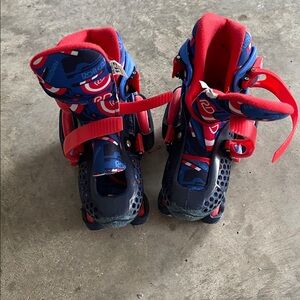 Kids Red and Blue Skates